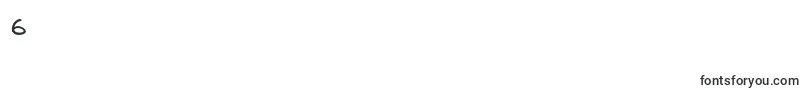 Шрифт EasthandFont – шрифты цифры 6