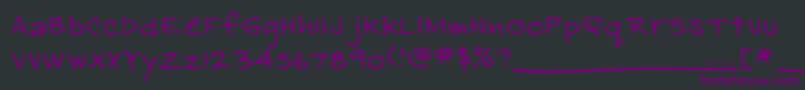 EasthandFont Font – Purple Fonts on Black Background