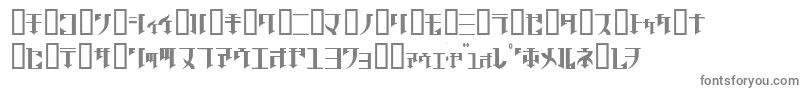 フォントGolgrgj – 白い背景に灰色の文字