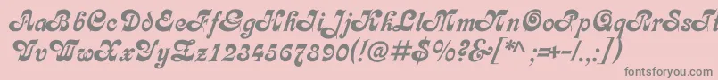 Asessorc Font – Gray Fonts on Pink Background