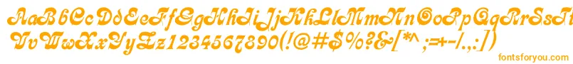 Asessorc Font – Orange Fonts on White Background