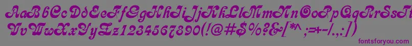 Asessorc Font – Purple Fonts on Gray Background