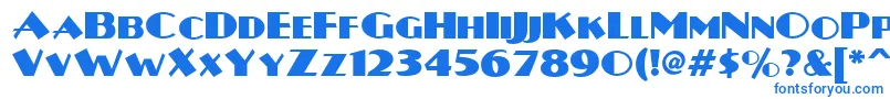 Plug-fontti – siniset fontit valkoisella taustalla