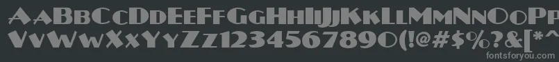 Więcej informacji o czcionce Plug Czcionka Plug – szare czcionki na czarnym tle