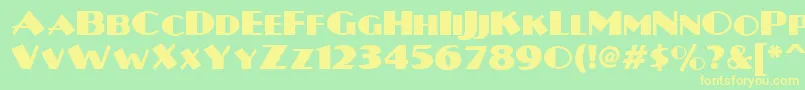 fuente Plug – Fuentes Amarillas Sobre Fondo Verde