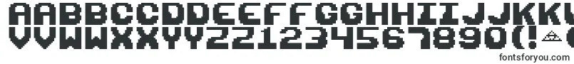 Razor1911Retro-fontti – leveät fontit