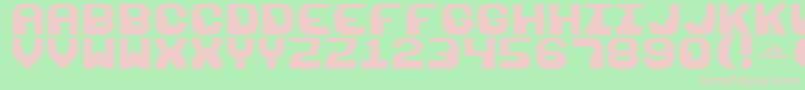 Razor1911Retro Font – Pink Fonts on Green Background