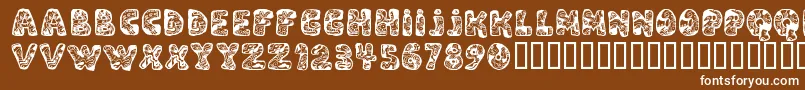 DaliRegular Font – White Fonts on Brown Background