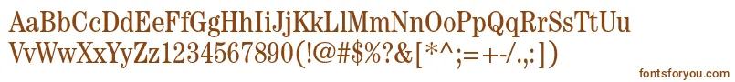 CenturystdBookcondensed Font – Brown Fonts on White Background