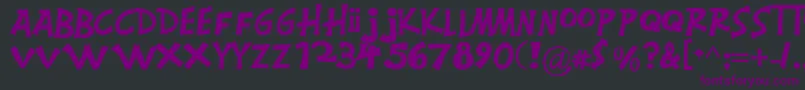 Montgomery Font – Purple Fonts on Black Background