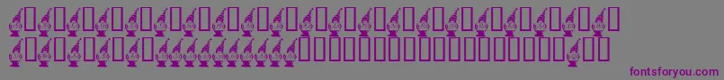 XmasGirlJules Font – Purple Fonts on Gray Background