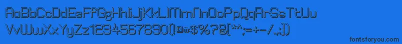 ElgethyEstBoldOffset Font – Black Fonts on Blue Background