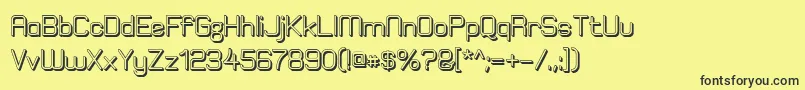 ElgethyEstBoldOffset Font – Black Fonts on Yellow Background