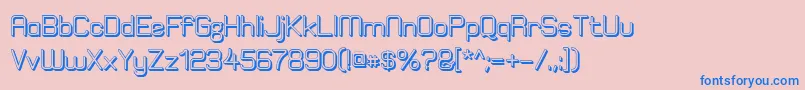 ElgethyEstBoldOffset Font – Blue Fonts on Pink Background