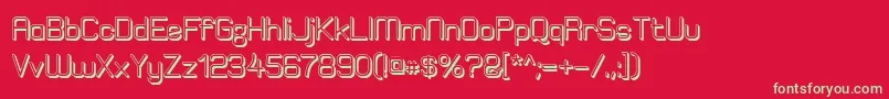 ElgethyEstBoldOffset Font – Green Fonts on Red Background