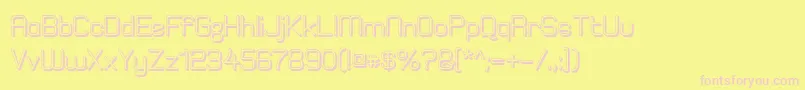 ElgethyEstBoldOffset Font – Pink Fonts on Yellow Background