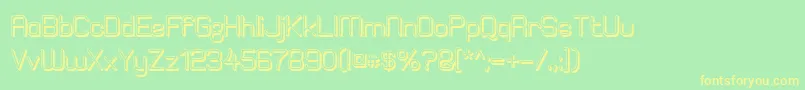 ElgethyEstBoldOffset Font – Yellow Fonts on Green Background
