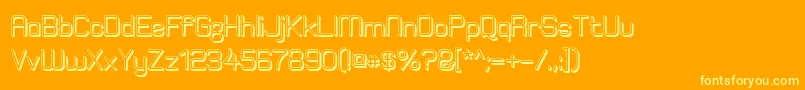 ElgethyEstBoldOffset Font – Yellow Fonts on Orange Background
