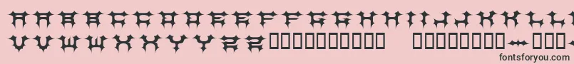 Cosmbv Font – Black Fonts on Pink Background