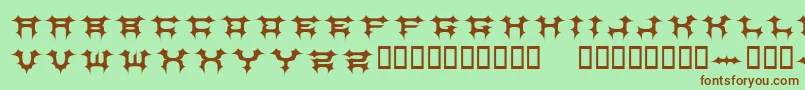 More about Cosmbv Font Cosmbv Font – Brown Fonts on Green Background