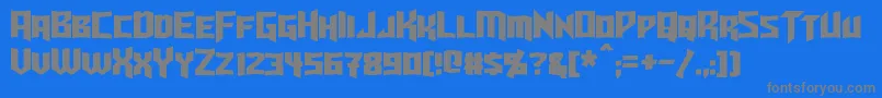 Turok Font – Gray Fonts on Blue Background