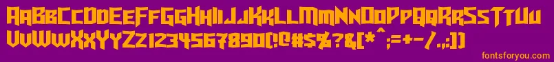 More about Turok Font Turok Font – Orange Fonts on Purple Background