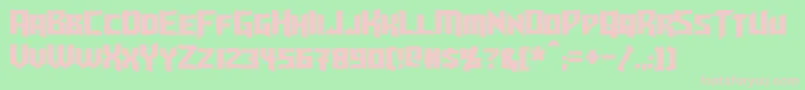 Turok Font – Pink Fonts on Green Background