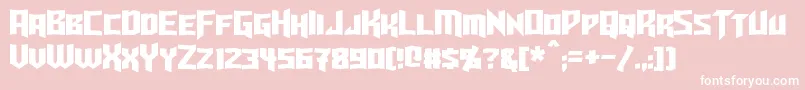 More about Turok Font Turok Font – White Fonts on Pink Background