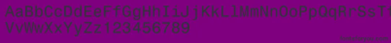 フォントMonospace821 – 紫の背景に黒い文字