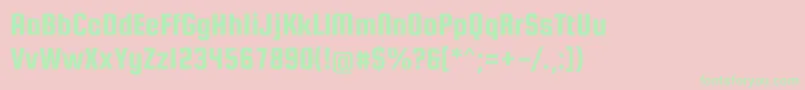 SquadaoneRegular Font – Green Fonts on Pink Background