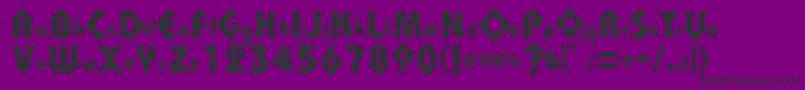 Transylv Font – Black Fonts on Purple Background