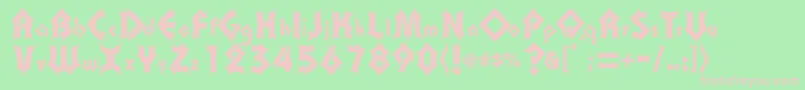 Transylv Font – Pink Fonts on Green Background