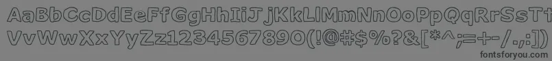 Weitere Informationen zur Milkcocoasrb-Schriftart Milkcocoasrb-Schriftart – Schwarze Schriften auf grauem Hintergrund