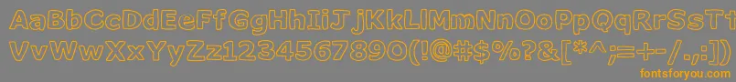 Milkcocoasrb Font – Orange Fonts on Gray Background