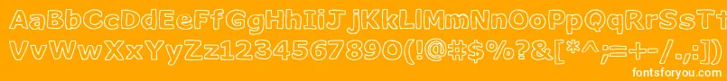 Milkcocoasrb Font – White Fonts on Orange Background