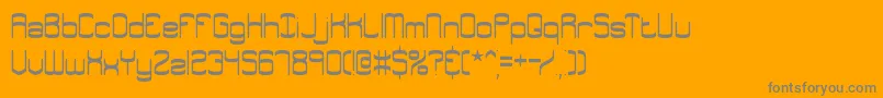 EnthuseSolidBrk Font – Gray Fonts on Orange Background