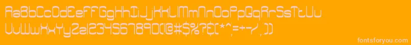 Police EnthuseSolidBrk – polices roses sur fond orange
