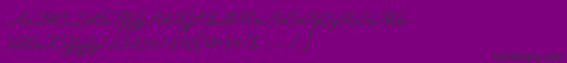 Angelface Font – Black Fonts on Purple Background