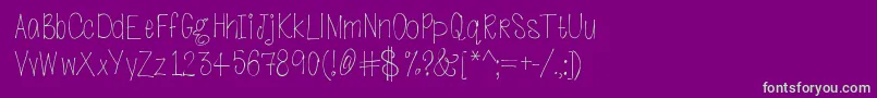 Goingtodogreatthings Font – Green Fonts on Purple Background