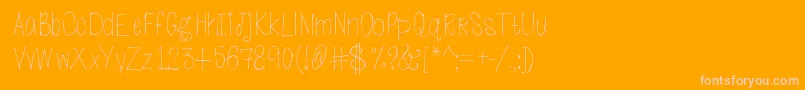 Goingtodogreatthings-Schriftart – Rosa Schriften auf orangefarbenem Hintergrund