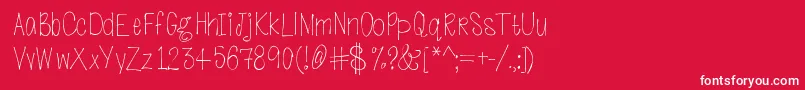 Goingtodogreatthings Font – White Fonts on Red Background