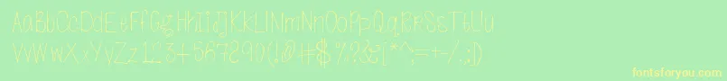 Goingtodogreatthings Font – Yellow Fonts on Green Background