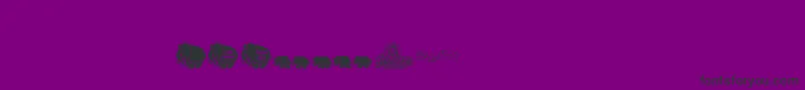 Pinkcandypopcornbats Font – Black Fonts on Purple Background
