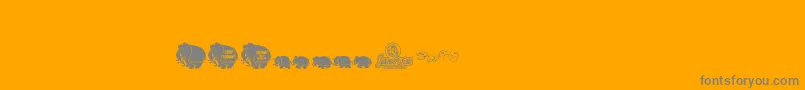 fuente Pinkcandypopcornbats – Fuentes Grises Sobre Fondo Naranja