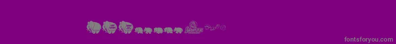 Pinkcandypopcornbats Font – Gray Fonts on Purple Background