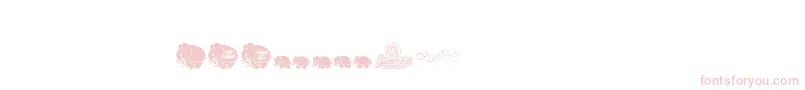 Pinkcandypopcornbats-Schriftart – Rosa Schriften auf weißem Hintergrund