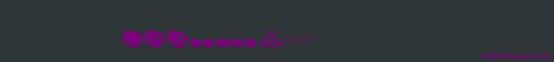 Pinkcandypopcornbats-fontti – violetit fontit mustalla taustalla