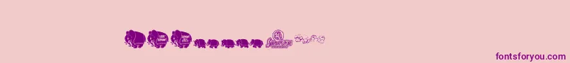 Pinkcandypopcornbats Font – Purple Fonts on Pink Background