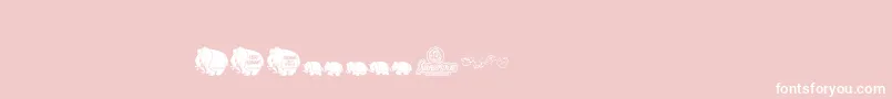 Pinkcandypopcornbats Font – White Fonts on Pink Background