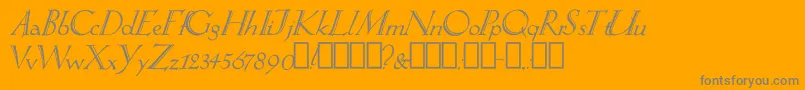 SpringtimeAlternate Font – Gray Fonts on Orange Background